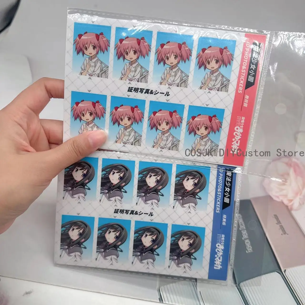 

Anime Stickers Puella Magi Madoka Magica Kaname Madoka Phone Case Computer Self-Adhesive Waterproof Sticker ID photo DIY Gift