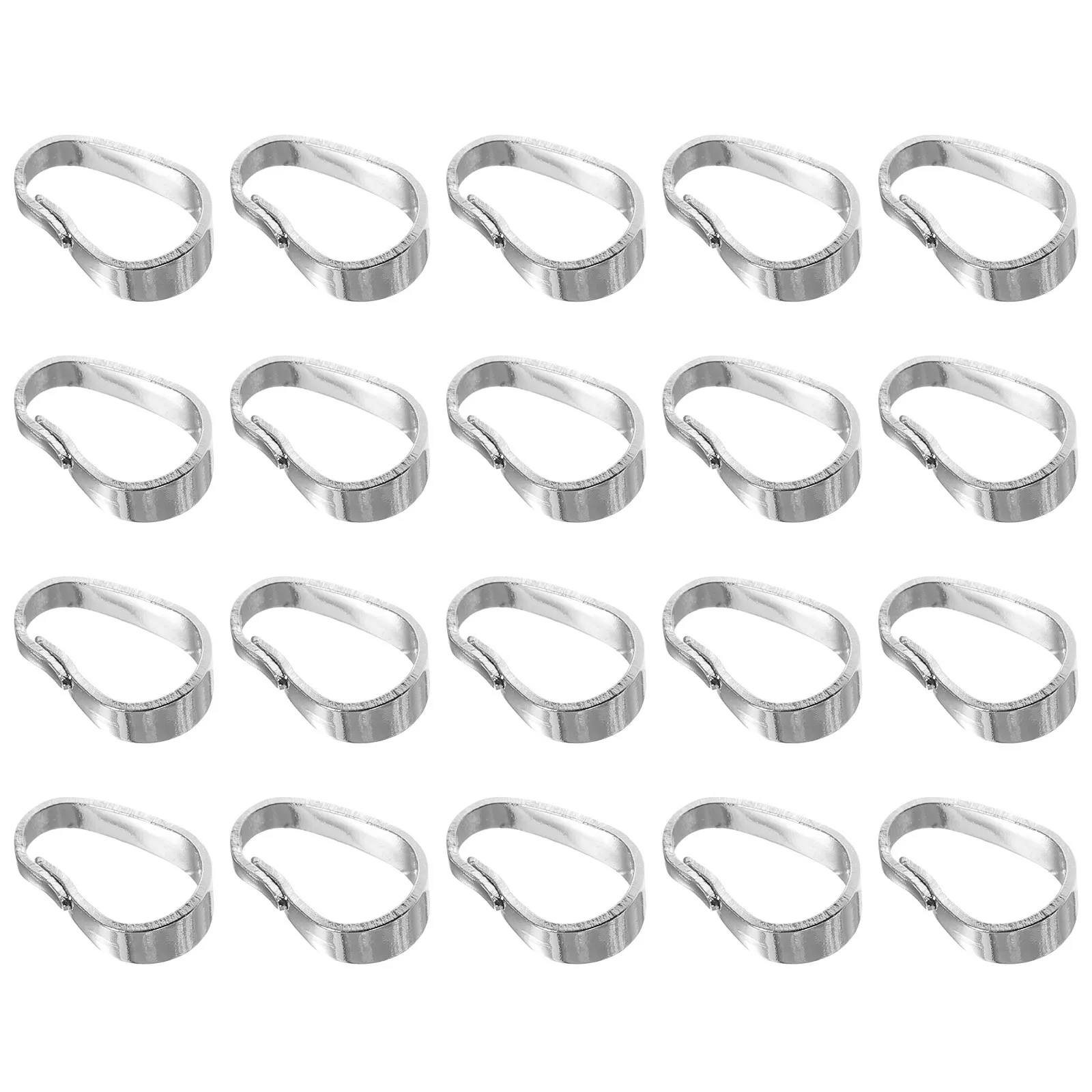 

100 шт. застежек-коннекторов для кулонов из сплава, зажимные крепления для изготовления ювелирных изделий, фурнитура для цепочек, застежки-клипсы для подвесок