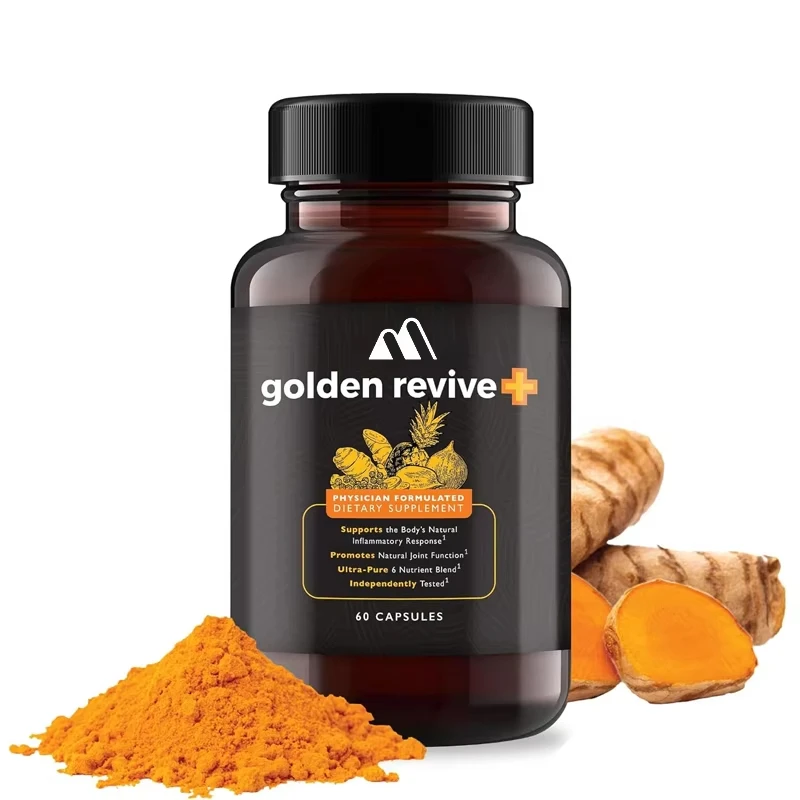 

Golden Revive+Joint Support with Quercetin, Magnesium, and Turmeric -60 Capsules -6 Active Ingredients for Joint and Muscle Care