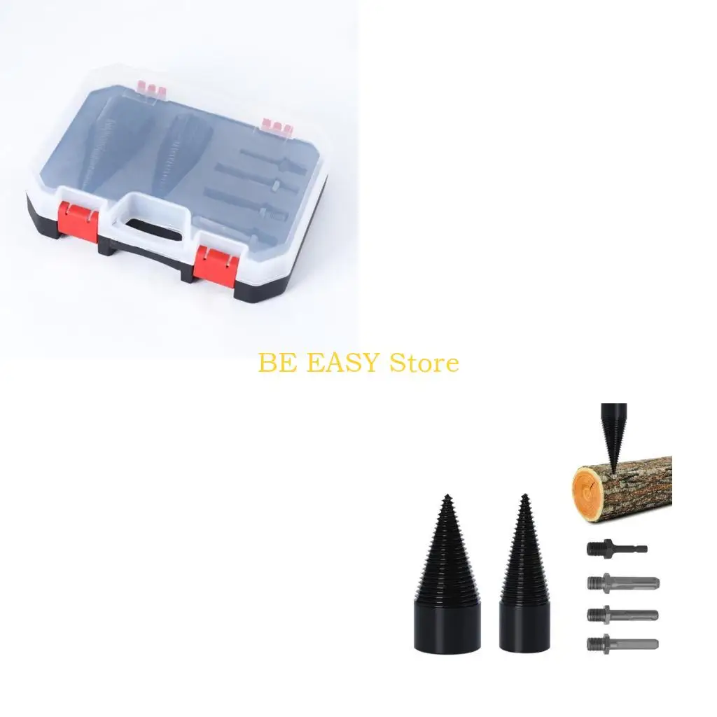 

E28F 32-42mm Splitting Drill Bit 6pcs/set Firewood Log Splitter Drill Bit