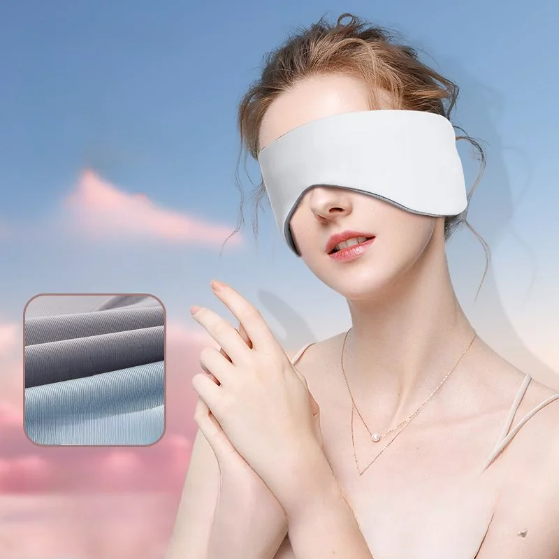 Double-sided Breathable Sleep Shade Sleep Aid Women Men Eye Mask Nap Household Two-sided Summer Ice Silk Eye Mask Adjustable New