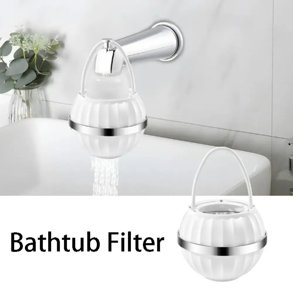

PP Material Portable Plastic Bathtub Water Filter Efficient Filter Improve Water Quality Hanging Tub Faucet Filter