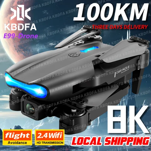 E99 pro drone com flash profissional 4k câmera dupla wifi evitar obstáculos rc helicópteros fotografia aérea quadcopter dron