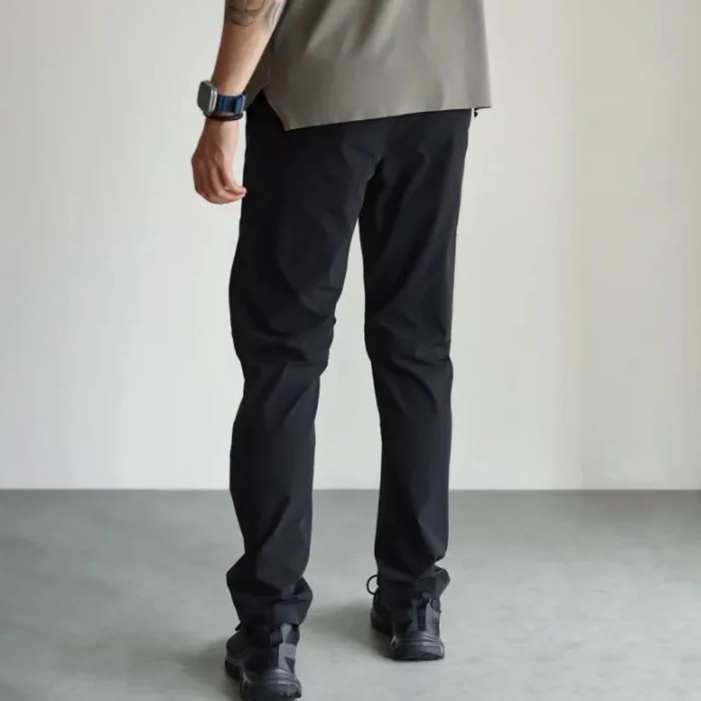 Mens Trousers Business Commuting Casual Sports Pants Spring Autumn Mature Style Simple All-Match Straight Pants Men'S Clothing