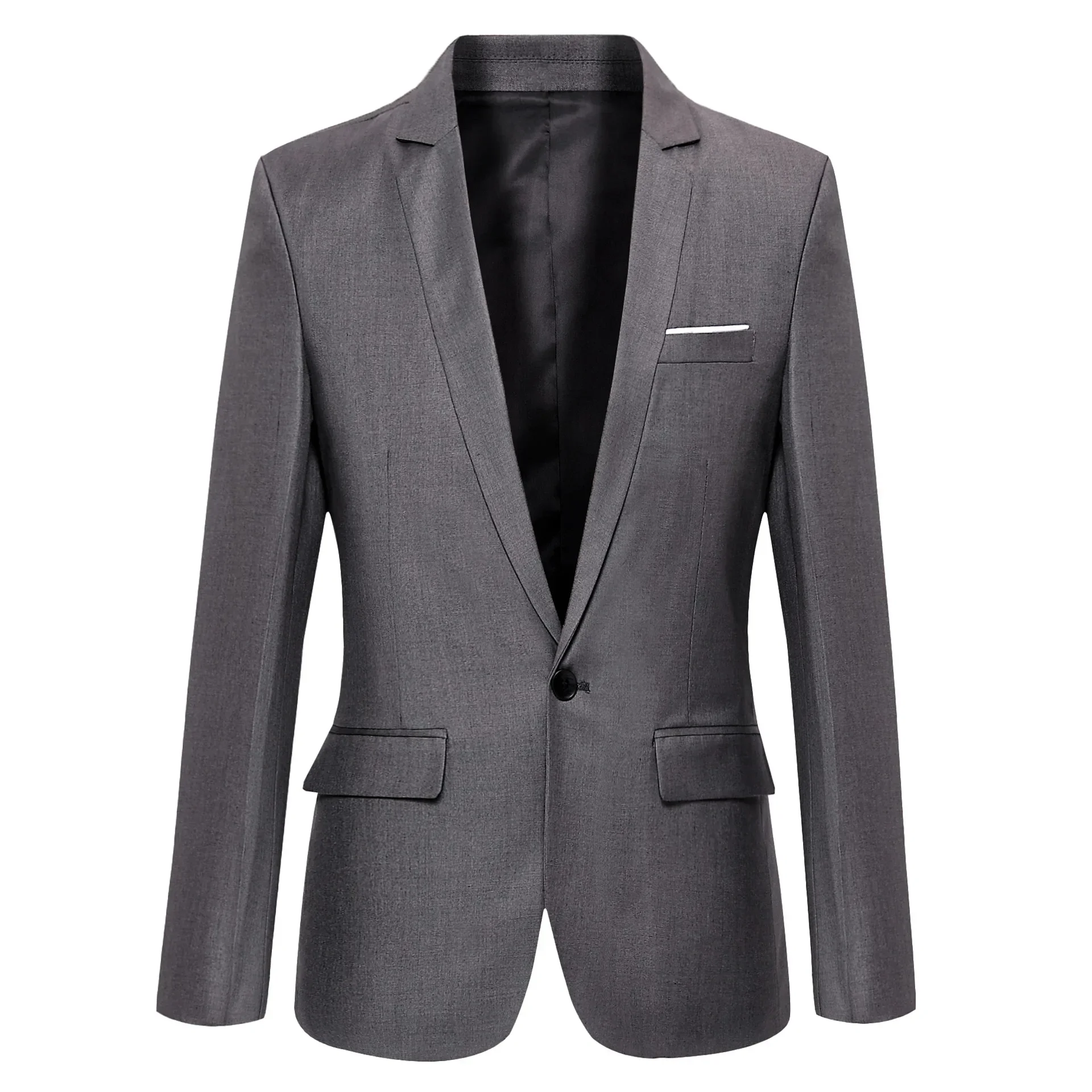 

Double button formal business suit professional casual Korean style British slim fit versatile men's suit jacket men's suit