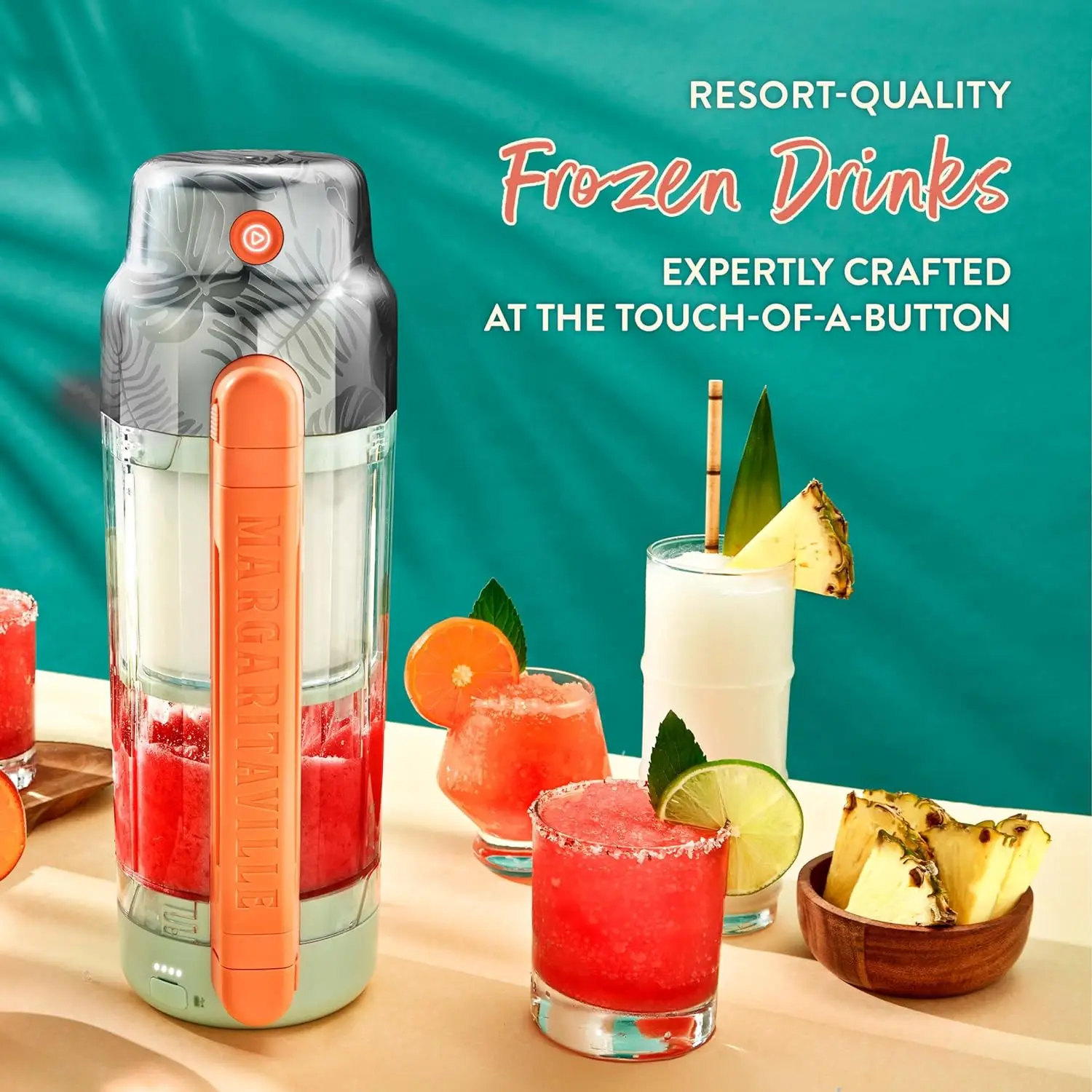 Margaritaville Maui On-the-Go Portable Blender Frozen Drink Machine,Margarita Machine,Cordless Blender Perfect for Resort Qualit