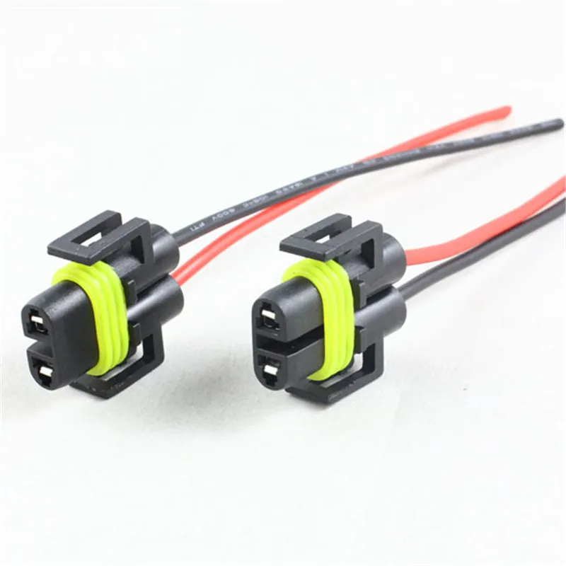 2pcs H8 H11 HID LED bulb holder H8 881 Xenon LED fog light bulb H11 H8 connector socket Wiring Harness Socket Connector Plugs