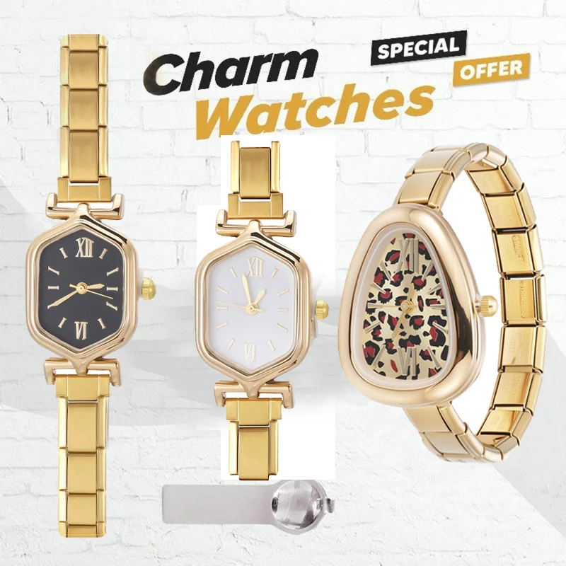 

Fashion Women's Wristwatch Gold Bracelet Small Dial Elegant Watch New Cute Leopard Women Steel Bracelet Watch Quartz Wristwatch