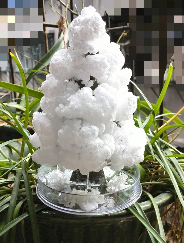 

1 PCS 10x6cm DIY White Visual Magical Paper Growing Crystal Tree Magic Grow Christmas Trees Arvore Magica Kids Toys For Children