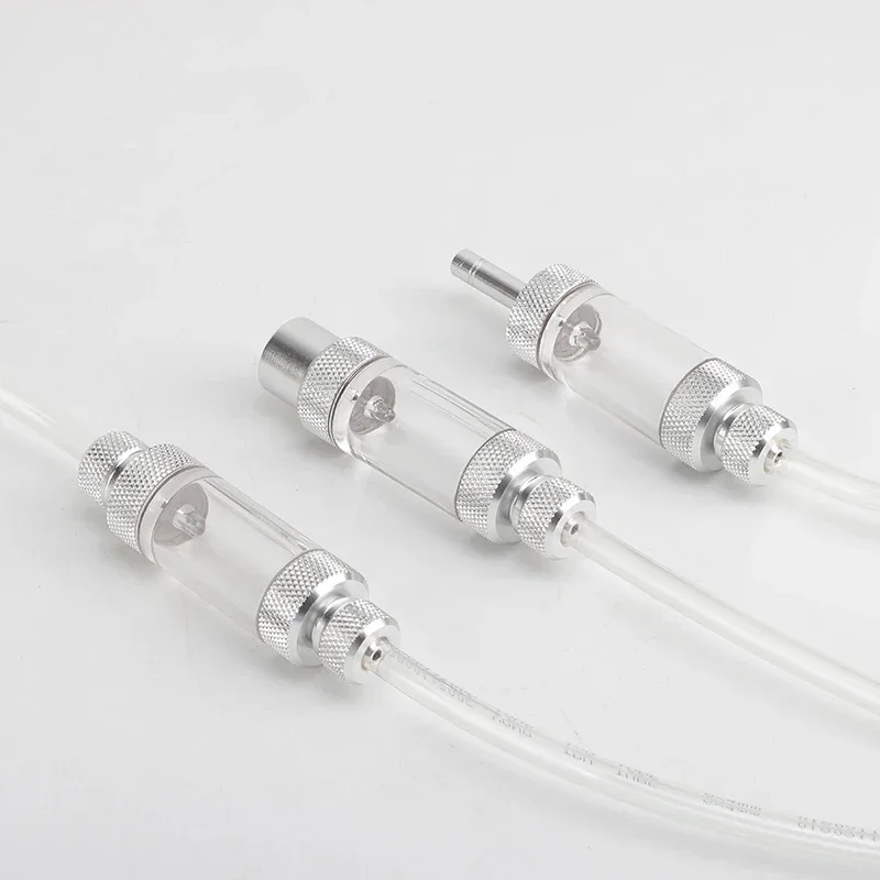 Aquarium Aluminum Single/Double Head CO2 Regulator Counter Valve Check Dioxide Measurement Device CO2 Bubble Counter