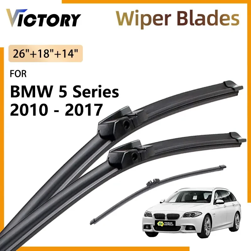 Front Rear Wiper Blades Kit For BMW 5 Series F11 Touring Wagon 2010 - 2017 2016 2015 2014 2013 2012 2011 Windshield Windscreen