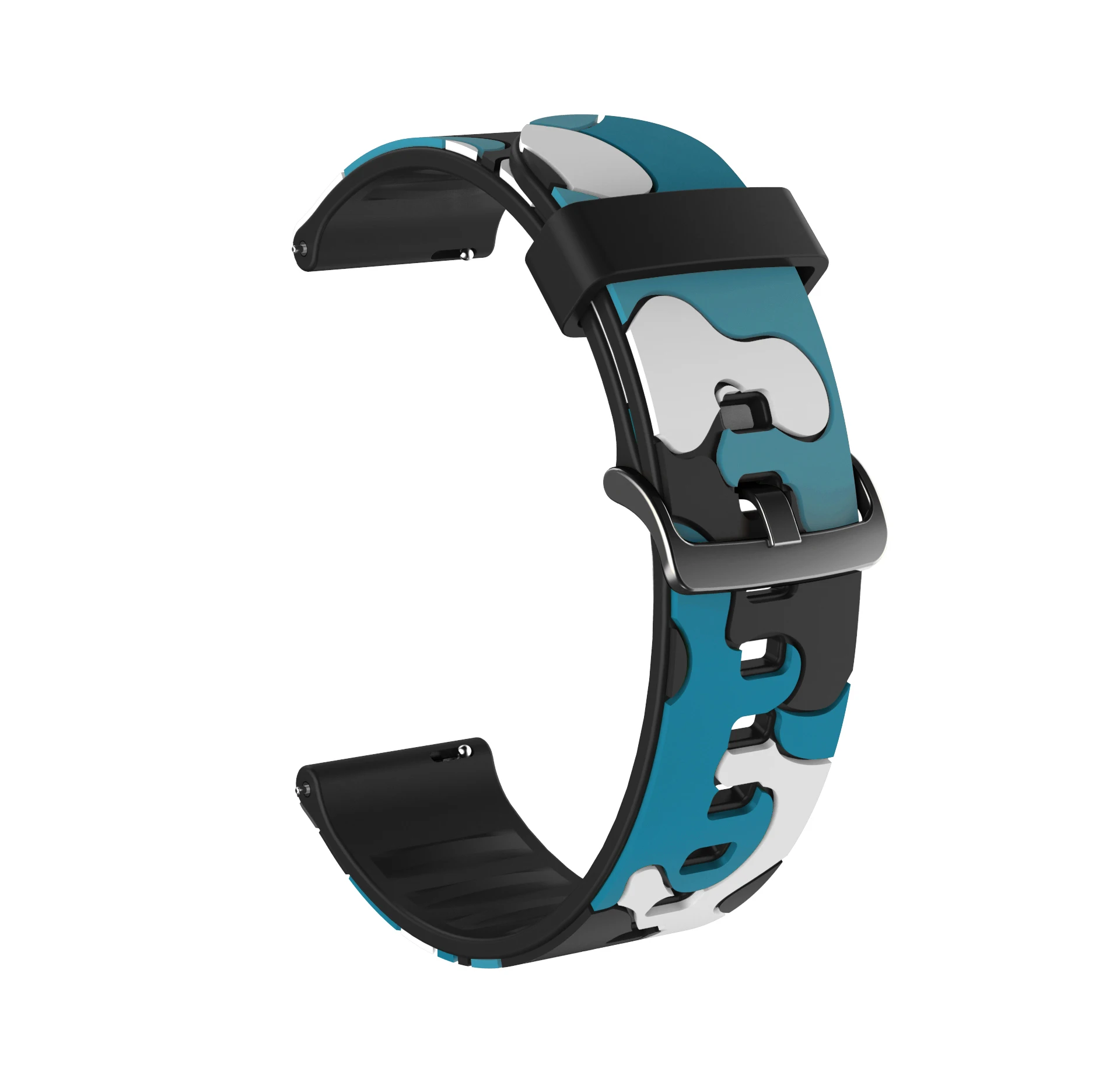 20mm Silicone Watchband For Samsung Galaxy Watch 6 5 4 | For Garmin Venu 2plus / SQ Camouflage Cool Watch Strap Bracelet