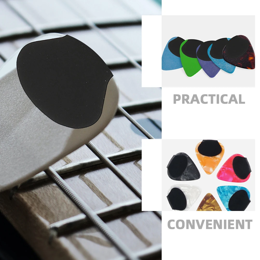 

10pcs Silicone Pick Grips Anti-Slip Stickers Non-Slip Grip Holders Self-Adhesive Guitar Accessories Anti-Dropping Supplies For