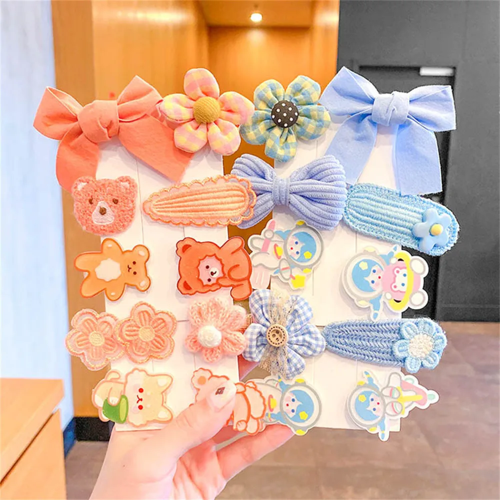 10pcs Cute Children\'s Hair Clip Baby Hair Jewelry Girl