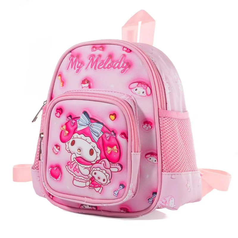 Sanrio Animation Cartoon Leather Waterproof Children's Small Schoolbag Cute Printed Kulomi Trendy Versatile Reducing Backpack