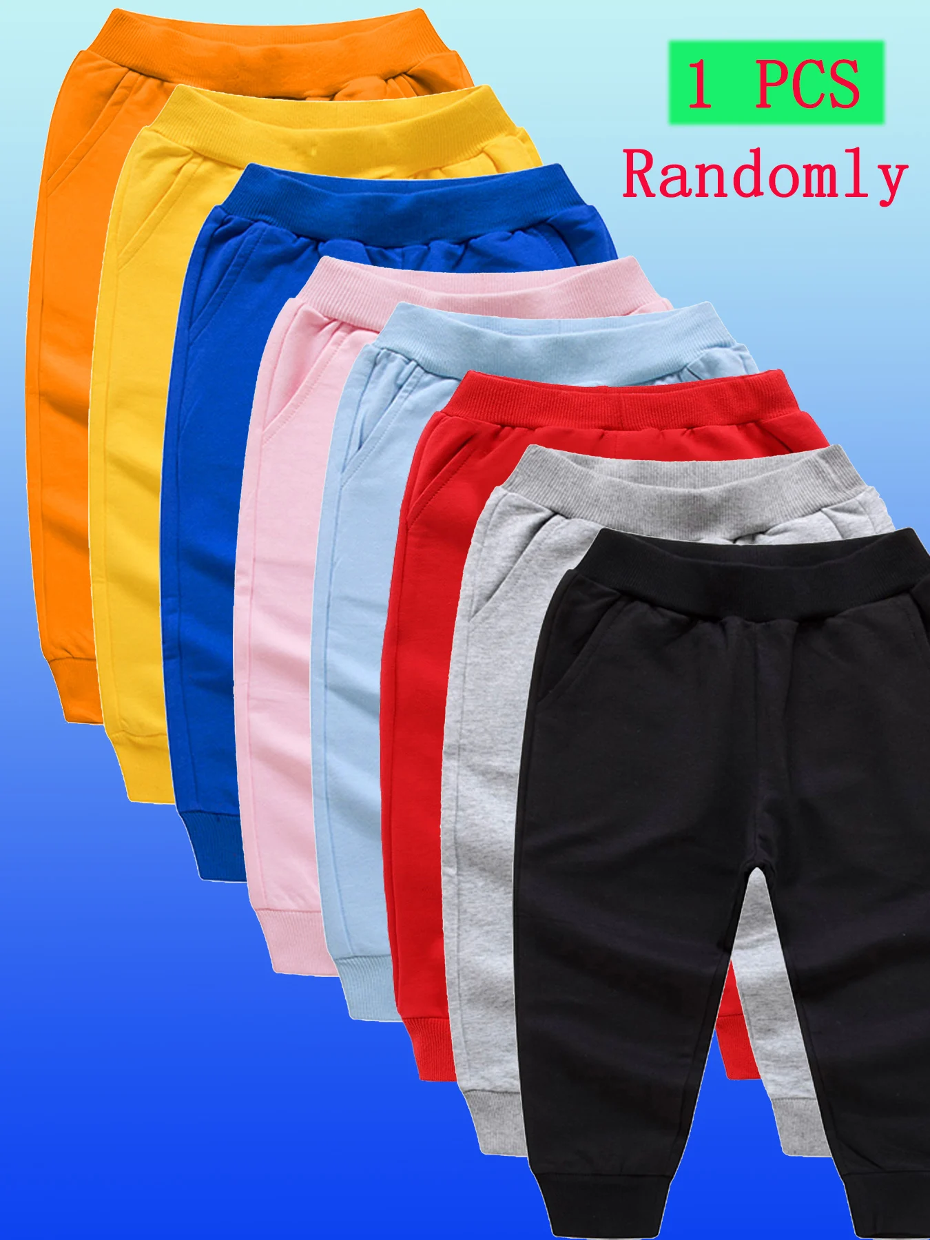 

Kids' Jogger Sweatpants, 8 Colors Random 1 Piece Delivery Available, Boys/Girls Casual Sports Pants Autumn children's trousers
