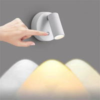 1PC LED Charging Wall Light, Wireless Hole Free Magnetic Suction Spotlight, Eye Protection Bedroom Bedside Lamp