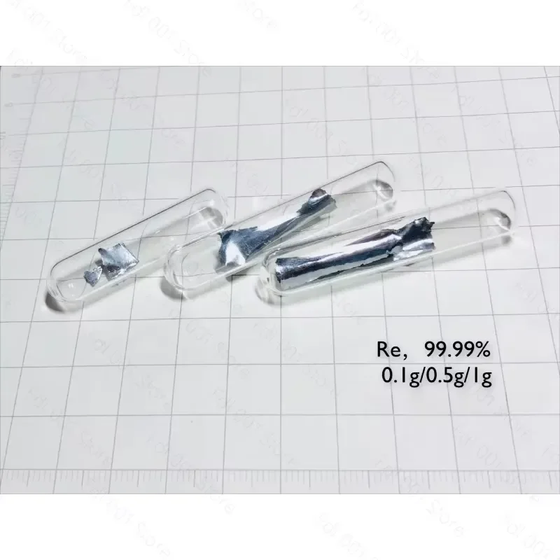 for High Purity 99.99 Re Metal Sheet 1g Vacuum Sealed Rhenium Foil for Lab Research and Industrial Applications