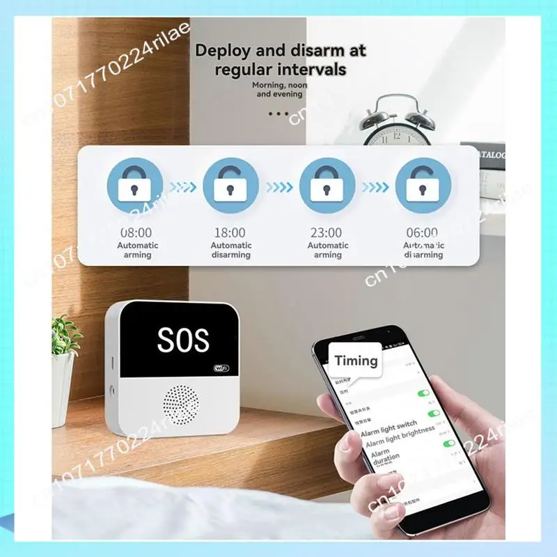 A17Z Tuya Smart Wifi SOS Emergency Alert Button For Elderly  Alert System With Caregiver Pager For Senior Patients