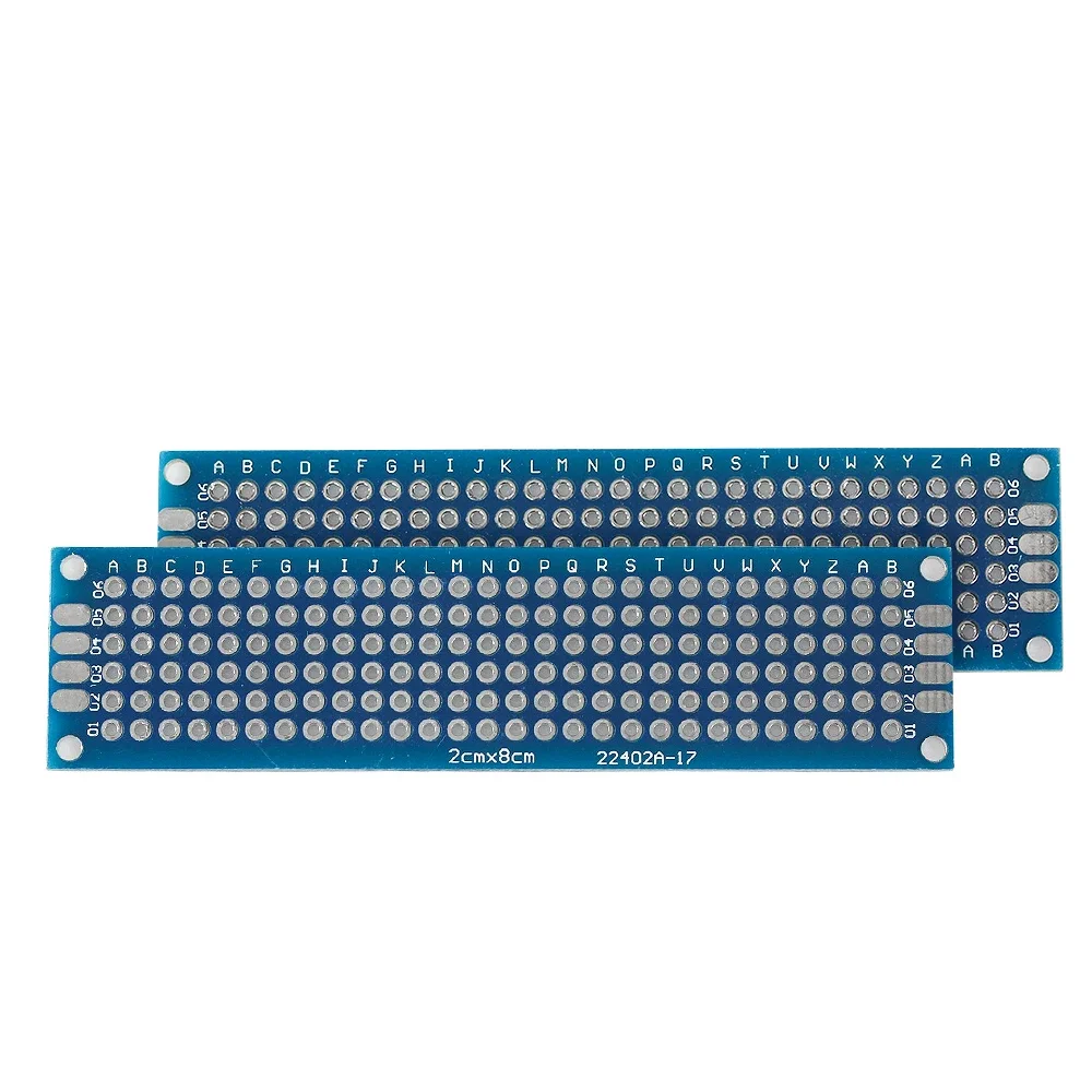 5/10 шт. печатная плата прототипная плата двухсторонняя синяя 2x8 см 3x7 см 4x6 см 5x7 см 7x9 см печатные платы для электронной пайки DIY