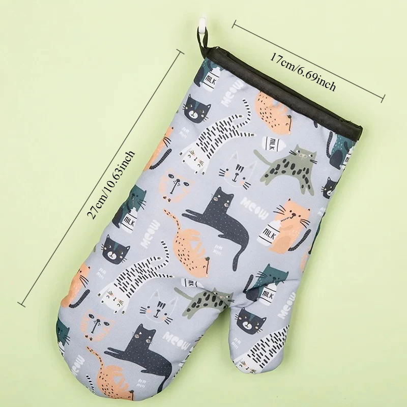 قفازات فرن الميكروويف المقاومة للحرارة، قفازات مضادة للحرق، عازلة غير قابلة للانزلاق، أدوات خبز المطبخ