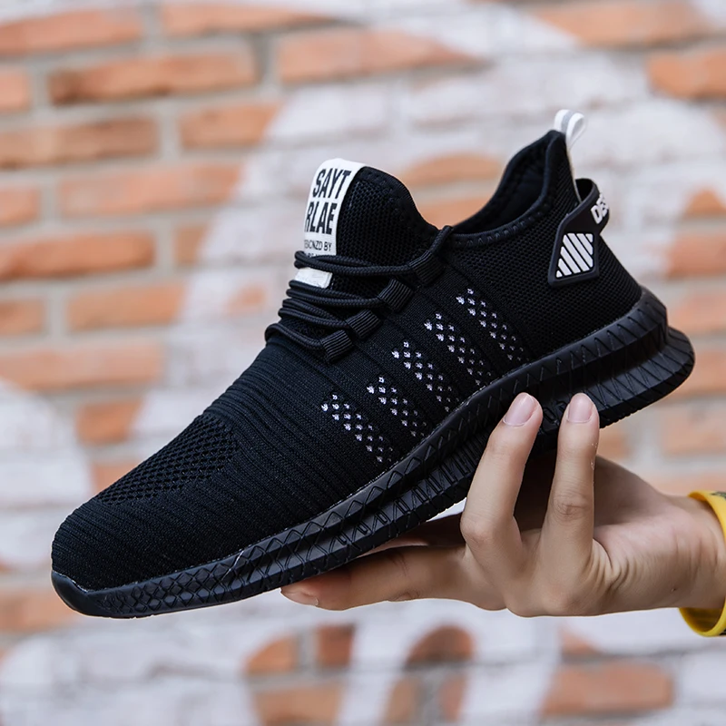 Men Work Boots Anti-stab Safety Sneakers Male Work Safety Shoes Men's Safety Boots Anti-smash Work Shoes with Steel Toe Shoes