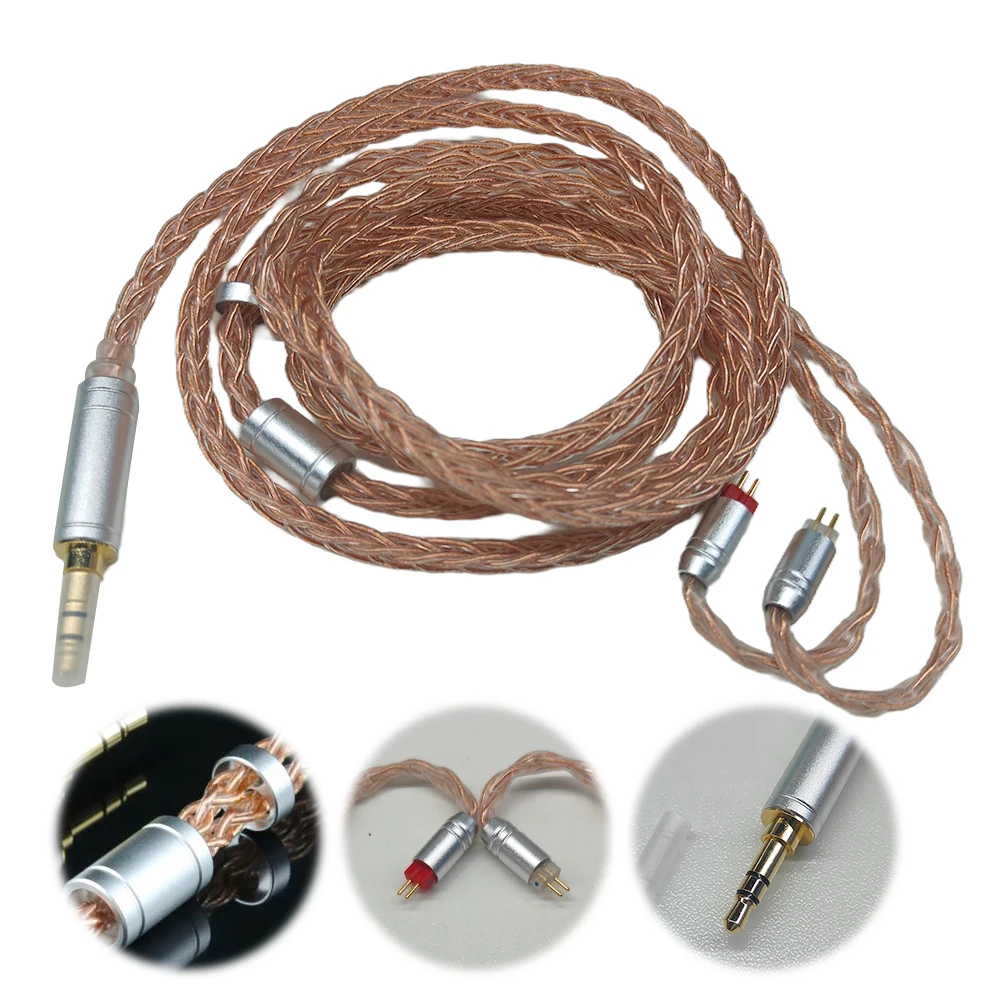

1,25 м IEM-кабель, длинный шнур для наушников, 2-контактный 0,78 мм, сменный кабель MMCX «сделай сам», кабель-вкладыш для монитора для аудиофилов, музыкантов