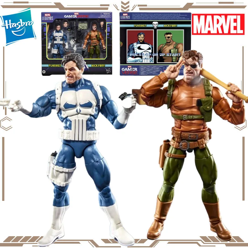 

Hasbro Original Marvel Legends Gamer Verse Punisher Nick Fury Action Figure Toys for Boys Girls Gift Collectible Model Ornaments