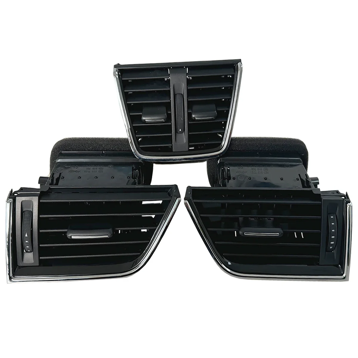 x1 Dashboard Interior Chrome AC Air Outlet Vent Grill For Skoda