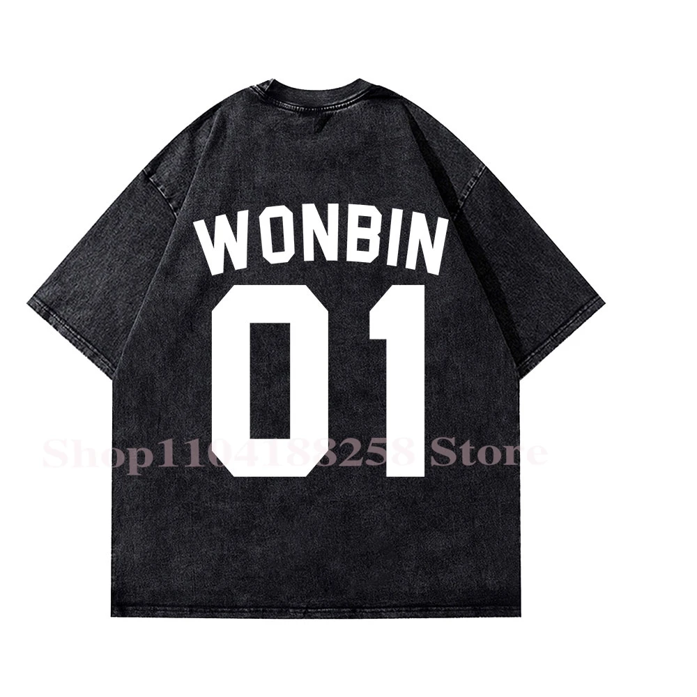 RIIZE Merch Wonbin T-shirts Women Men Cotton Wash Clothes Trend Casual Short Sleeve Top