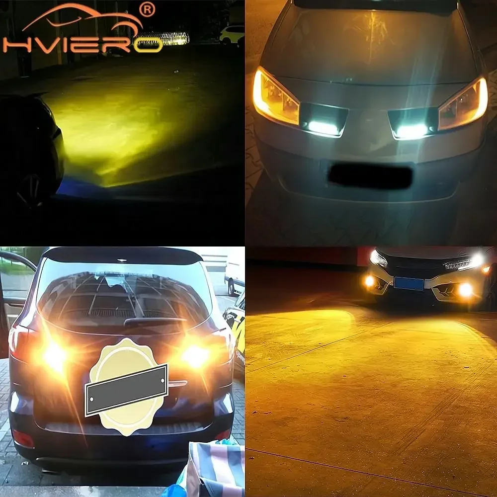 High Quality Led Car Fog Light H8 H11 4300K Yellow Turn Signal Super Bright Bulb Plug Play 12V Auto Accessories Lamp Waterproof