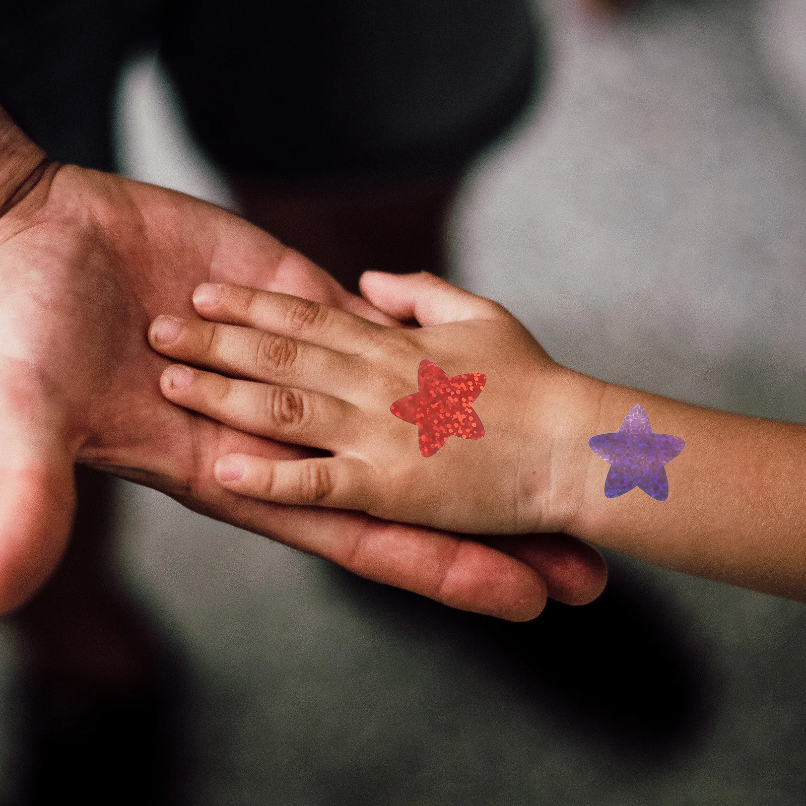 

Pentagram Stickers Bright Color Delicate Design Creative Practical Gift for Families Friends Motivational Incentive Stickers