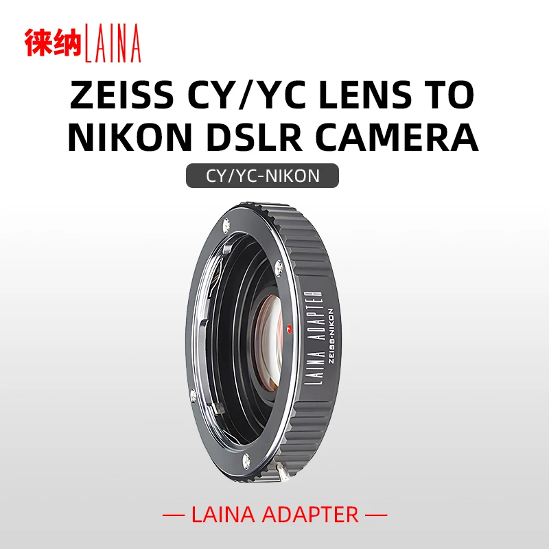 Adaptador de Montura LAINA para Lentes Yashica YC CY a Montura Nikon F AI AIS para Cámaras Nikon D700 D800 D90 SLR