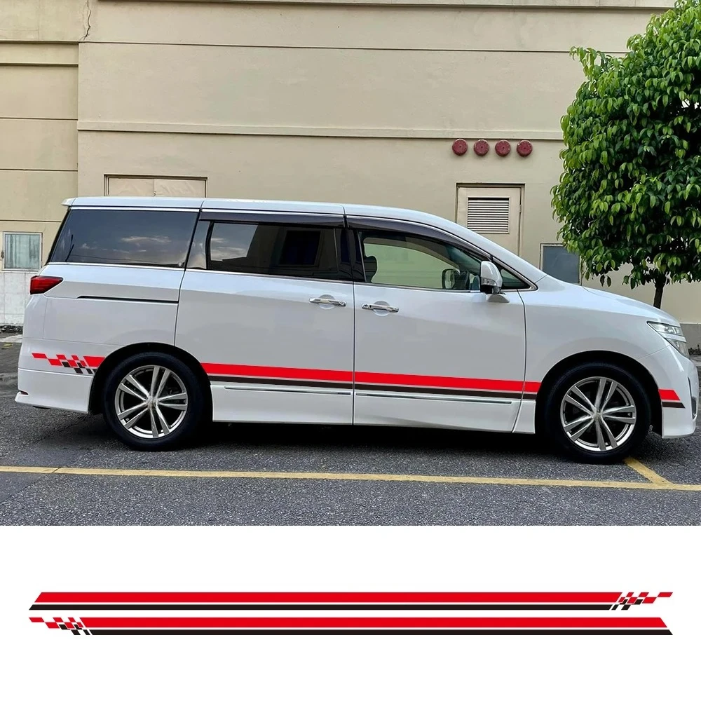 

Car Side Stickers For Nissan Elgrand E50 E51 E52 2.5 3.5 Parts Camper Van Line Graphics Tuning Accessories Vinyl Decor Decals