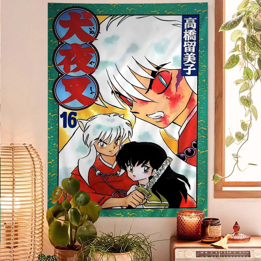 Inuyasha Anime DIY Wandteppich für Wohnzimmer Home Wohnheim Dekor Wand Kunst Dekor