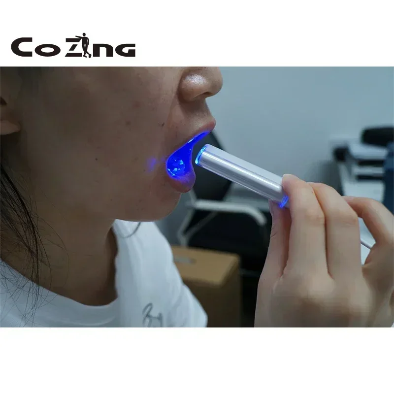 New Blue Canker Sore Pharyngitis Treatment LED Teeth Whitening UV Light Dental Tool Tooth Cosmetic Laser Women Beauty Health