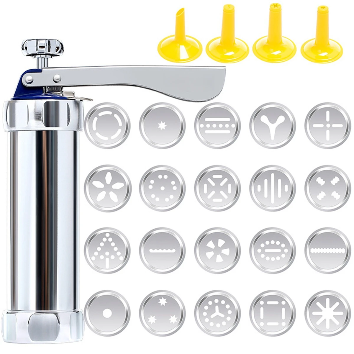 Baking Parties Baking Supplies DIY Cookie Press 20 Piece Cookie Set Cookie Decoration 21.5x15.5cm Easy To Use Design
