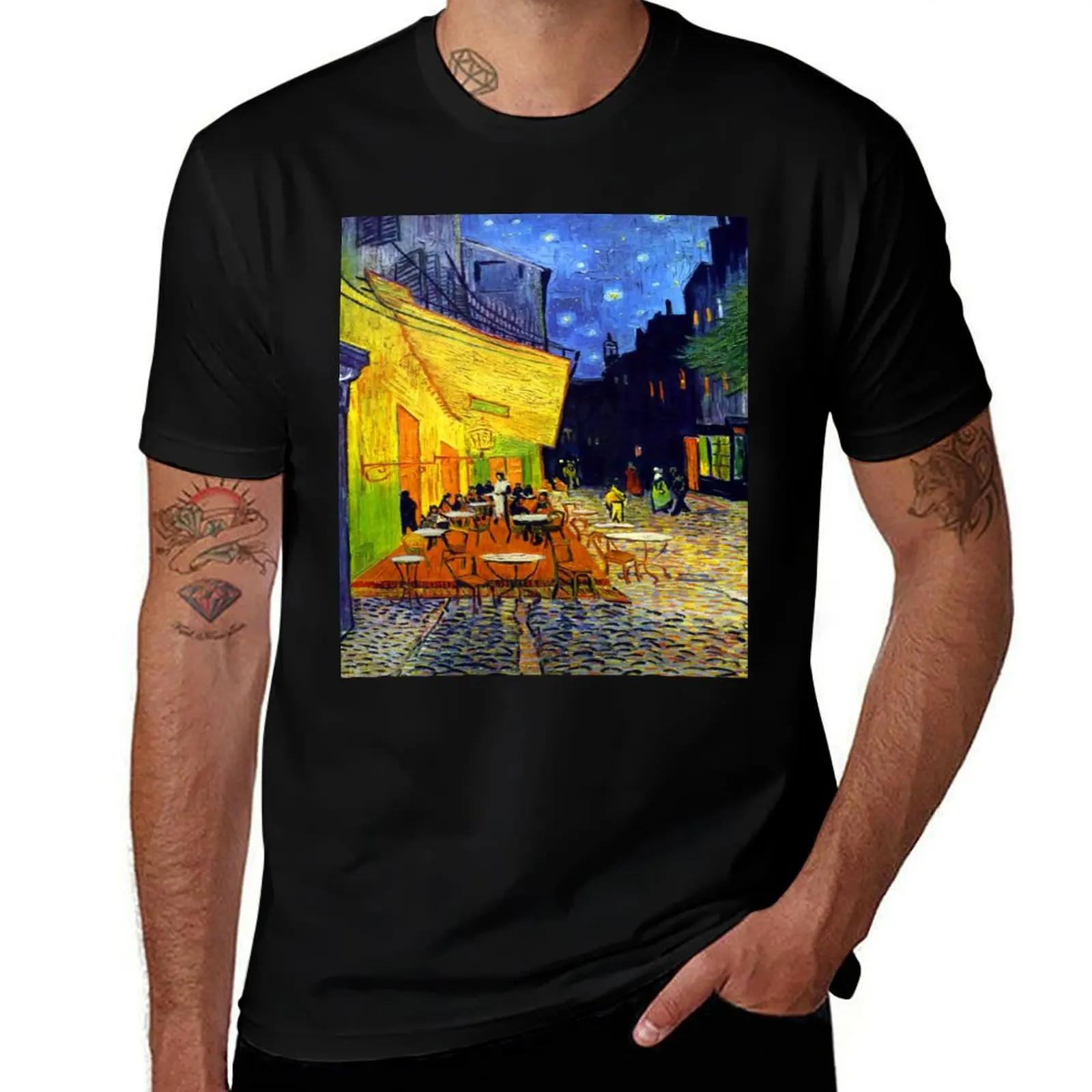 

Cafe Terrace at Night - Van Gogh T-Shirt cheap stuff anime t shirts blanks hippie clothes mens vintage t shirts