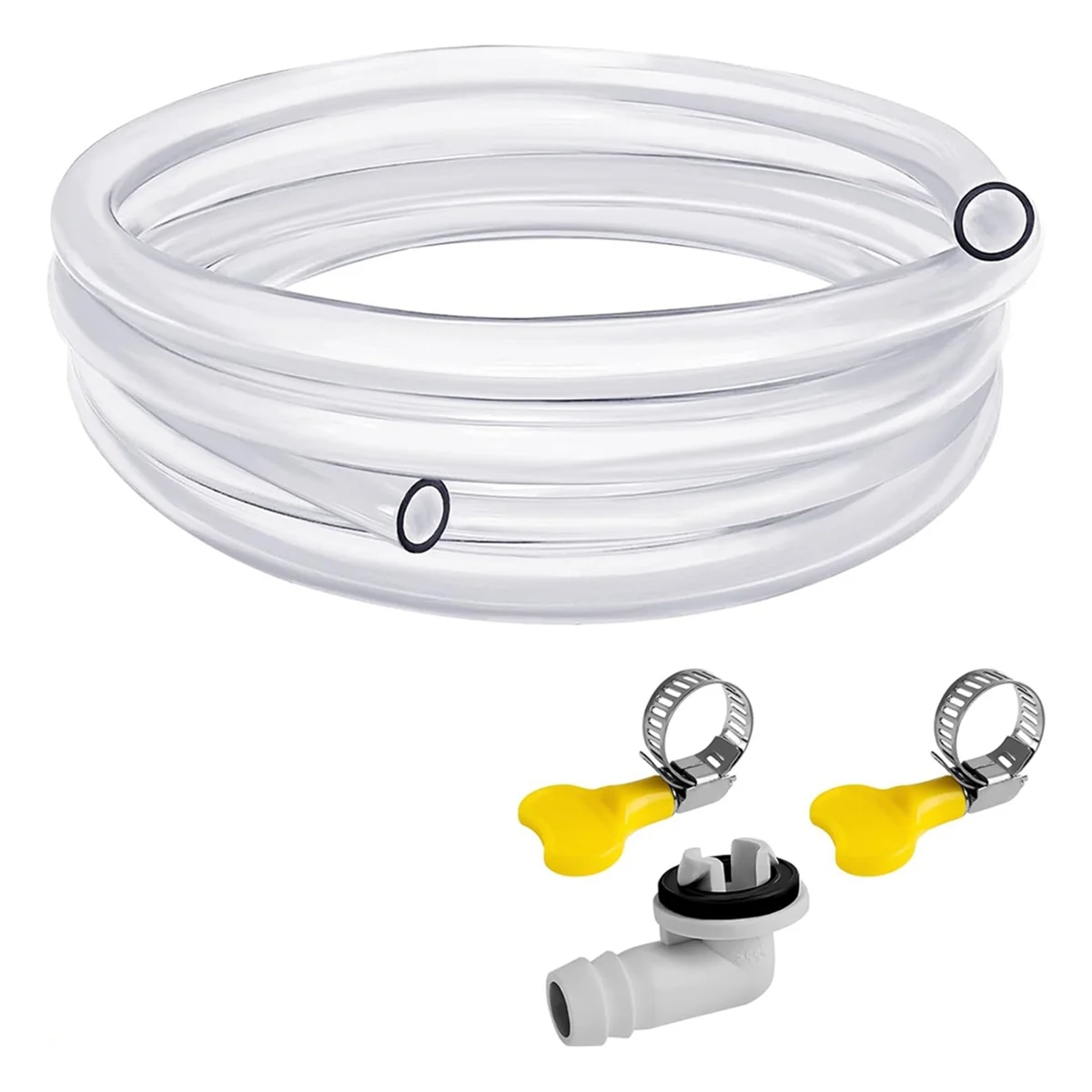 10Ft Portable Air Conditioner Drain Hose, AC Drain Hose Kit, Drain Hose for Air Conditioner with 3/5 Inch