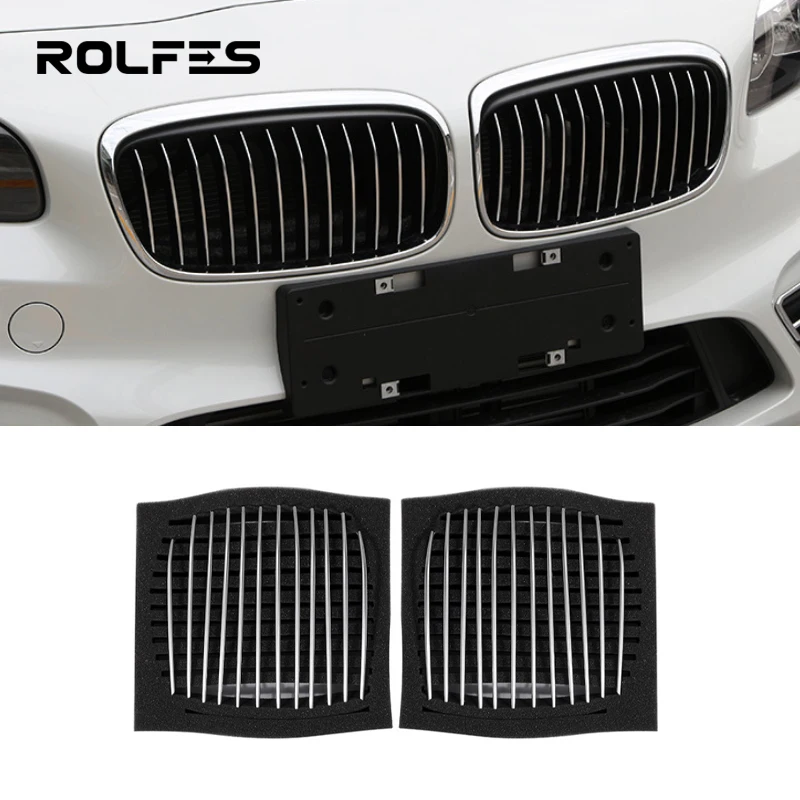 ROLFES 24Pcs Front Grill Grille Decoration Strips Trim For BMW 2 Series 218i F45 F46 2015-2017 Racing Grills Replacement