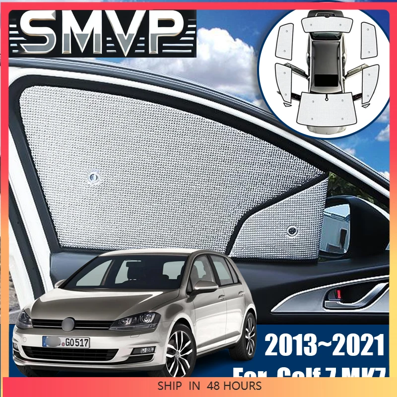 

Новые автомобильные солнцезащитные козырьки для Volkswagen VW Golf 7 Golf7 Mk7, аксессуары 2013 ~ 2021 года, анти-УФ-защитный козырек на лобовое стекло, жалюзи для интерьера, авто P
