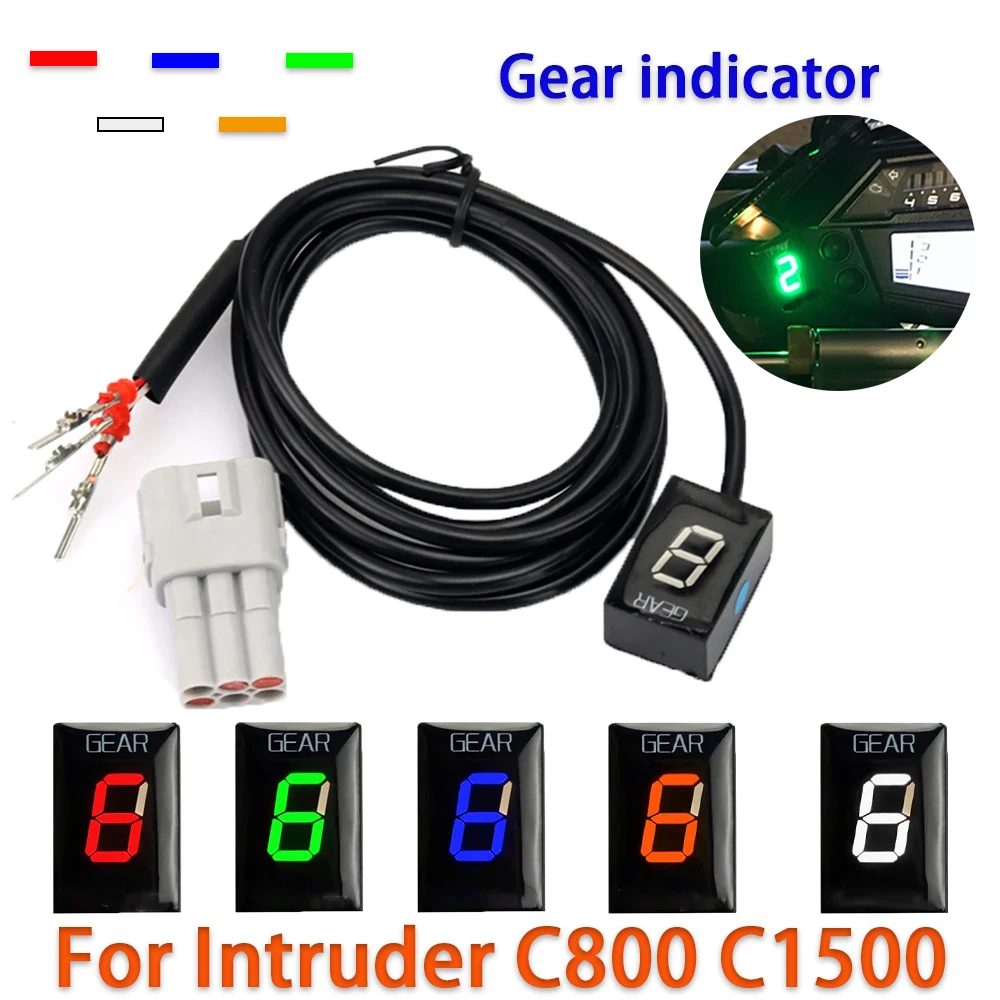 For Suzuki Intruder C800 C1500 C1800R C1800 R Intruder M800 M1500 M1800R R R2 Motorcycle 1-6 Speed Gear Display Indicator Meter