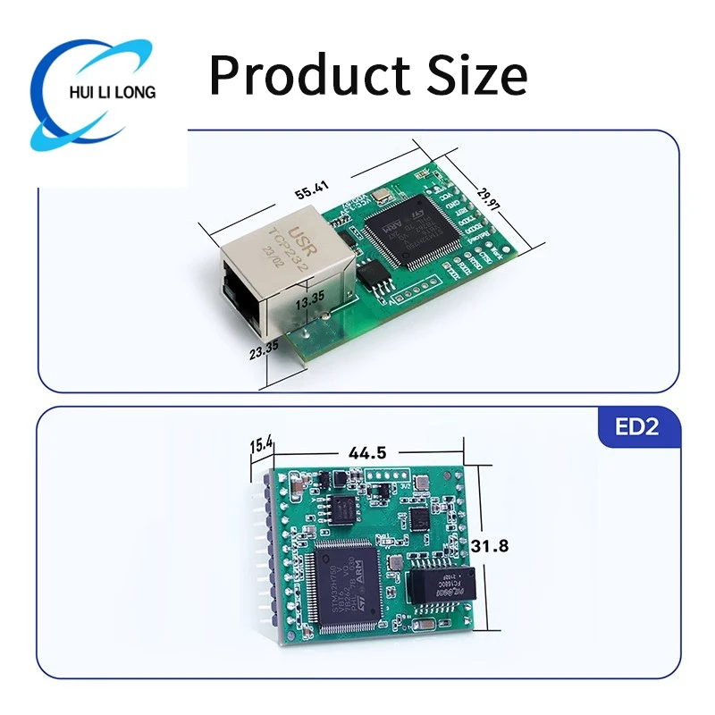 Industrial TTL to Ethernet Module MQTT/SSL Modbus Bidirectional Transparent Transmission USR-TCP232-E2/ED2