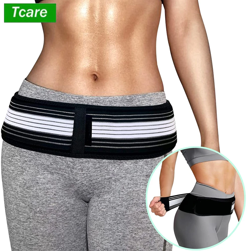 Tcare Sacroiliac Belt - SI Joint Belt - Trochanteric Belt for Men and Women - Hip Braces for Hip Pain - Lower Back Support Brace