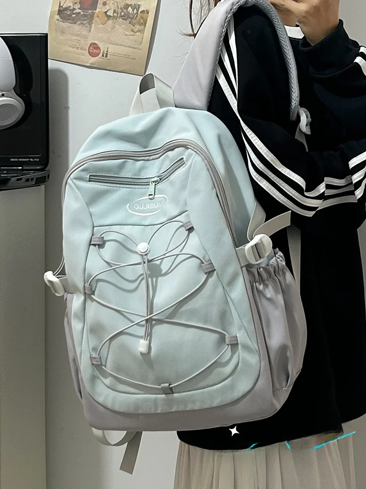 

Корейская сумка для путешествий на открытом воздухе CuterAtom Large Capaci с двойным плечом для младших и старшеклассников, ко...