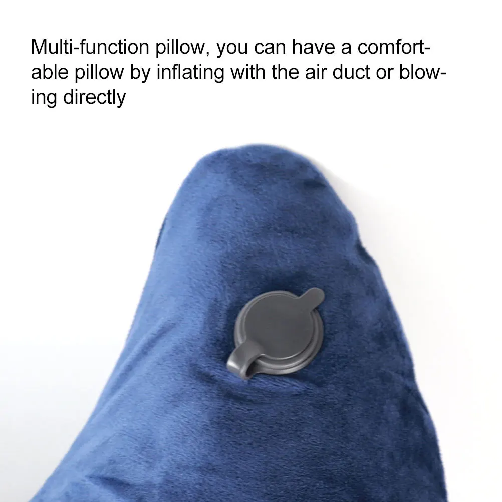 

U Shape Inflatable Pillow Cushion For Sleeping Resting Support Compact Portable Design Home Sofa Bed Car Office Use