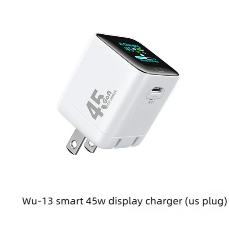 45W GaN USB Charger For Phone Super Fast Charging 2.0 QC 3.0 LED Display Type C Charger For  iPhone 17/18  Pro