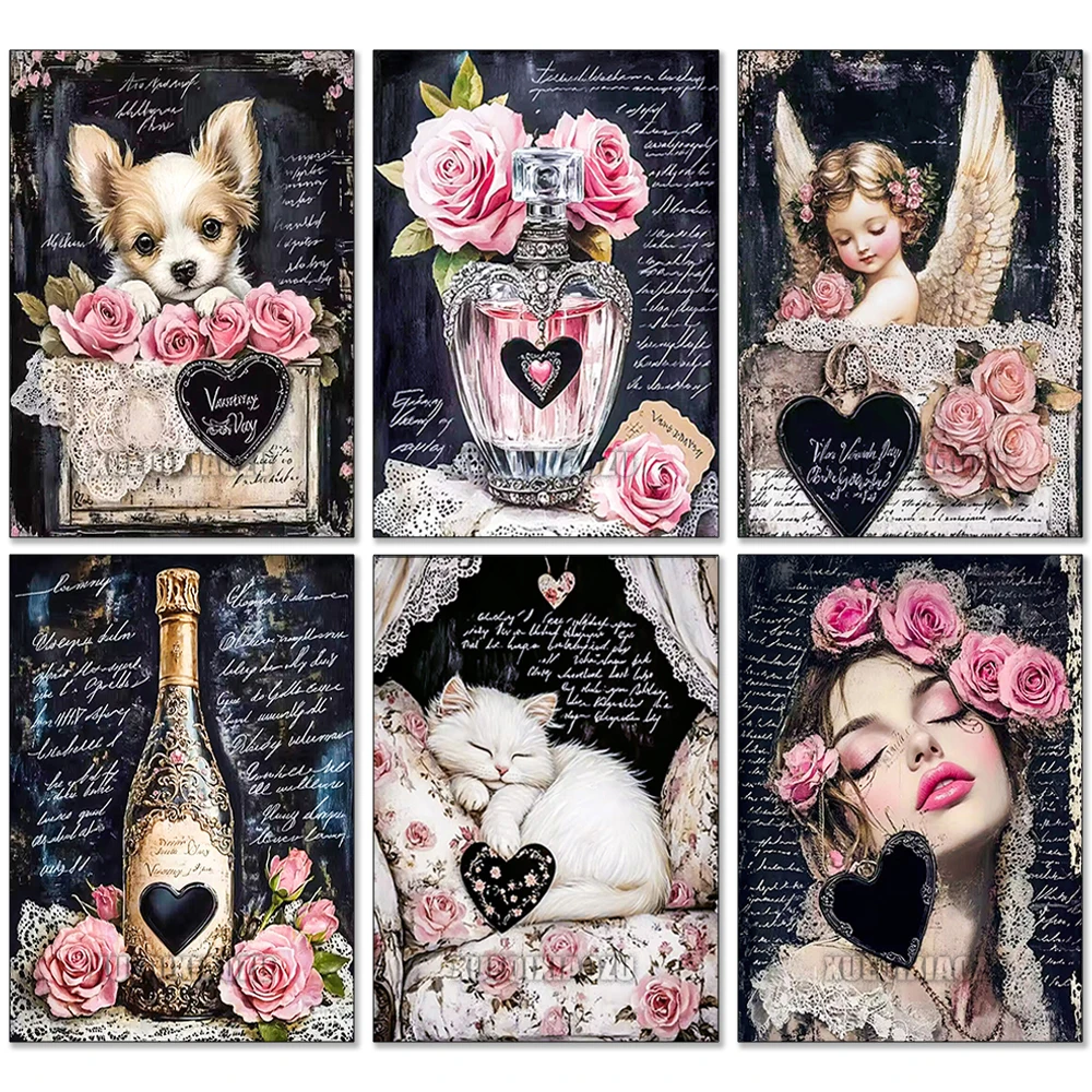 �y�Z�[�����z���g���t�����`�u���b�N�s���N���}���`�b�N�ȃ_�C�������h���U�C�N�G��A�[�g�V 2025 5D DIY �������������[�Y�h�J�N���X�X�e�b�`�L�b�g