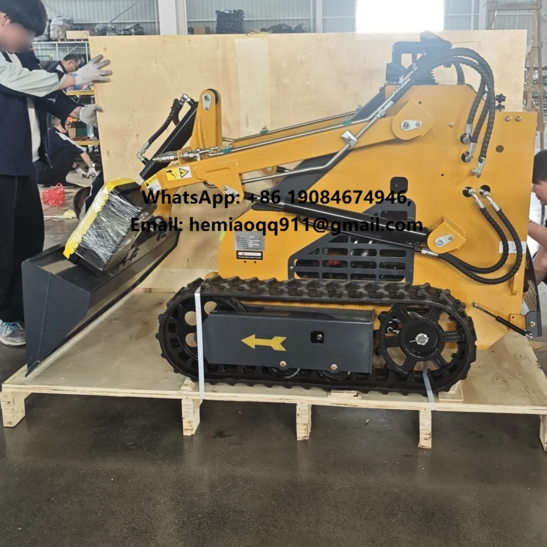 with Powerful Kubota diesel Engine for Walk Behind Crawler Mini Skid Steer Loader