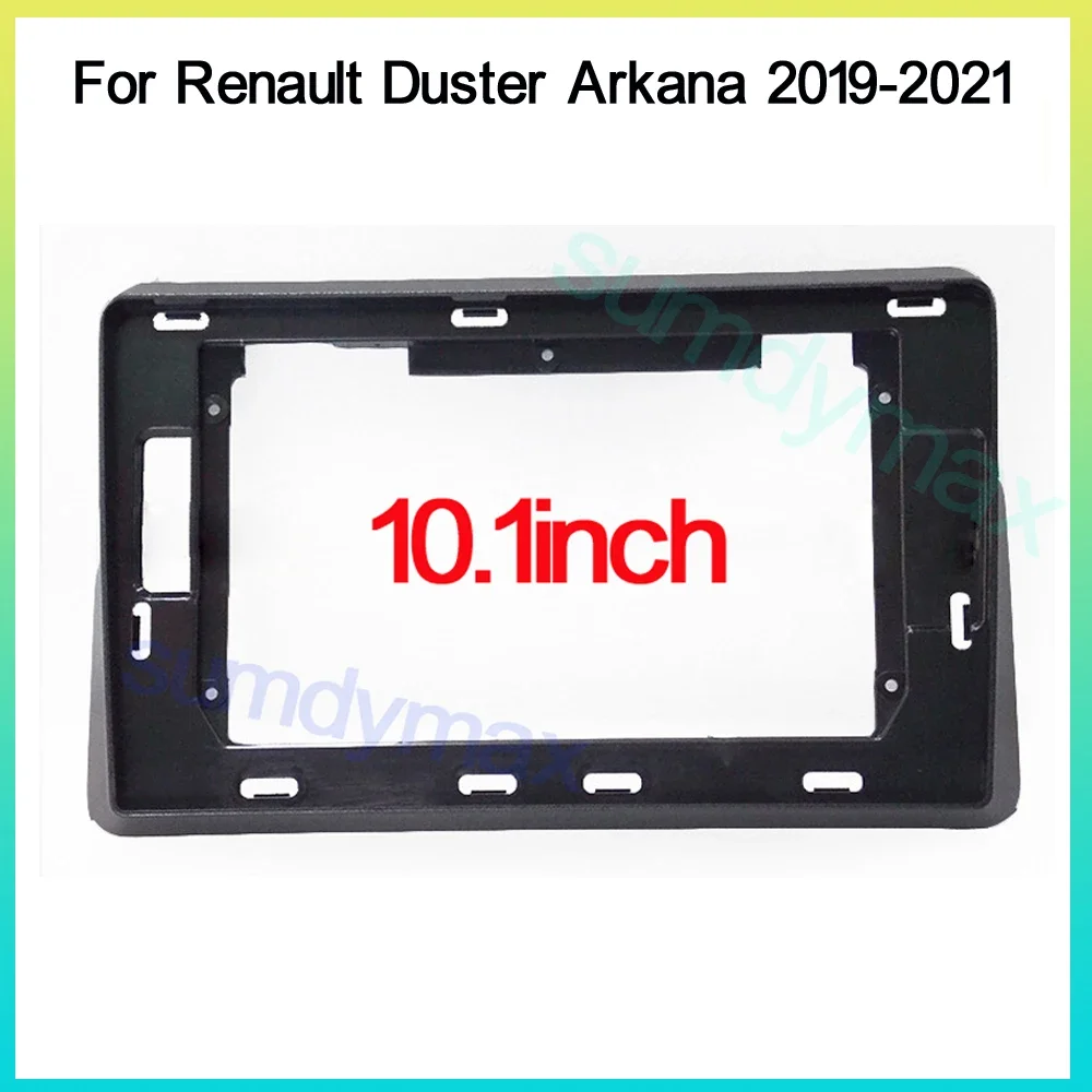 2 Din Frame Car Radio Fascia For RENAULT Duster Arkana 2019-2021 Auto Stereo Plastic Panel Mounting Bezel Faceplate Dash Kit